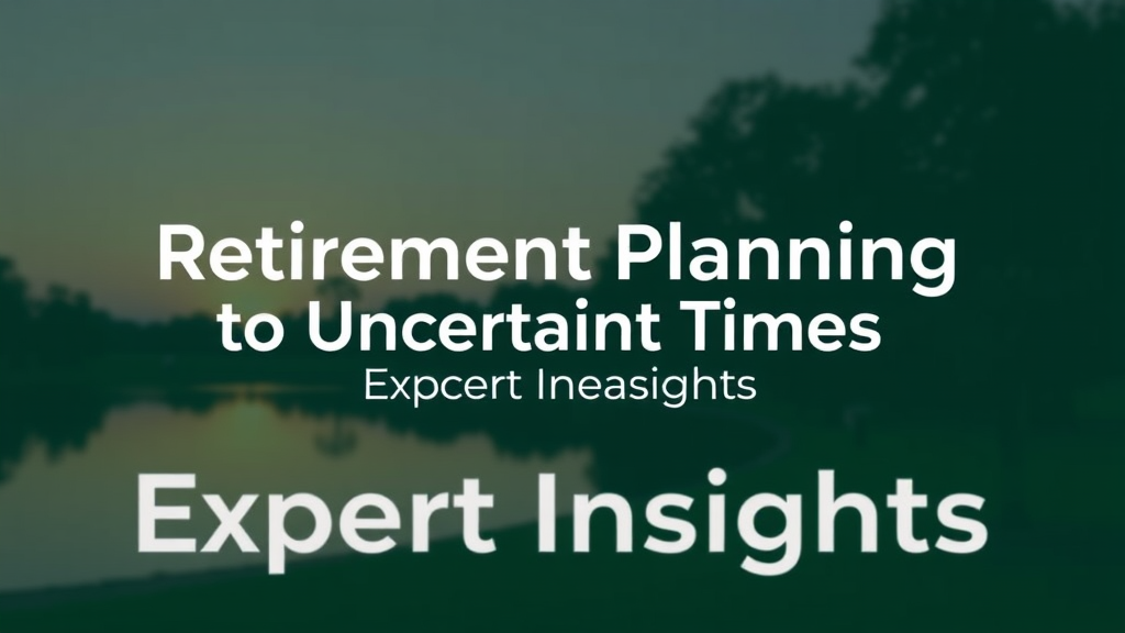 Retirement Planning in Uncertain Times: Expert Insights